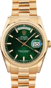 Rolex Day-Date 118208 Green Dial