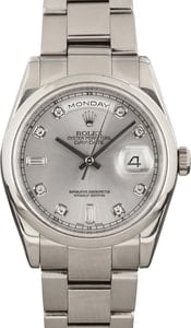 Rolex Day-Date ref 118209 White Gold