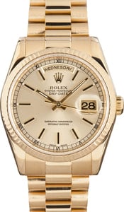 Rolex President Day-Date 118238 18K Gold