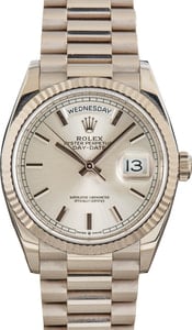 Rolex Day-Date Ref 128239 Silver Dial