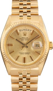 171865 Pre-Owned Rolex Day-Date 1803 Champagne Dial