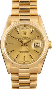 Used Rolex President 18038 Champagne Dial