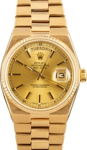 Used Rolex Day-Date OysterQuartz 19018 Yellow Gold