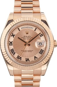 Rolex Day-Date II Ref 218235 Everose Gold