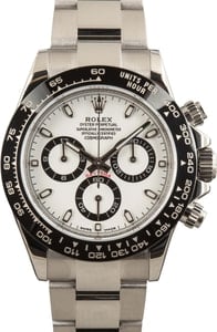 171081 TT Pre-owned Rolex Daytona 116500 White Dial