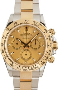 Used Rolex Daytona Two Tone Cosmograph 116503 Champagne Dial