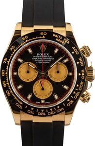 Rolex Daytona 116518 Yellow Gold on Oysterflex