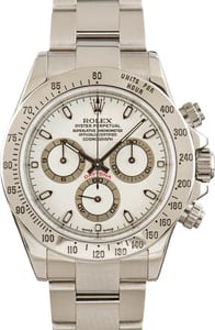 Used Rolex Daytona 116520 White Dial