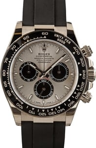 Rolex Daytona 126519 White Gold on Oysterflex Strap