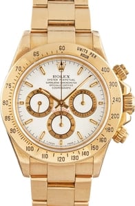 Rolex Daytona 16528 18k Yellow Gold Zenith Movement