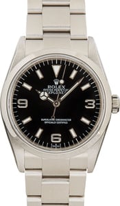 Pre-owned Rolex Explorer 114270 Stainless Steel