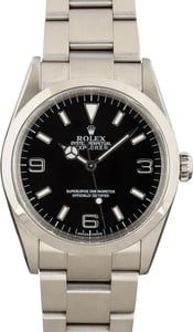 Pre-owned Rolex Explorer 114270 Stainless Steel