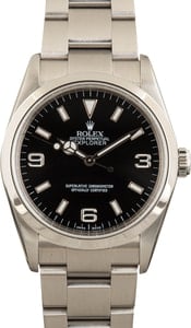 Pre-owned Rolex Explorer 114270 Stainless Steel