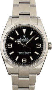 Rolex Explorer 124270 Black Arabic Dial