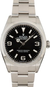 Rolex Explorer 124270 Black Arabic Dial