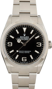 Rolex Explorer 124270 Black Arabic Dial