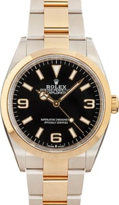 Pre-Owned Rolex Explorer 124273 Steel & 18k Gold