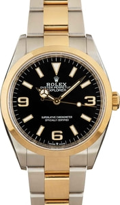 Pre-Owned Rolex Explorer 124273 Steel & 18k Gold