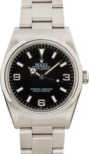 PreOwned Rolex Explorer 14270 Smooth Bezel