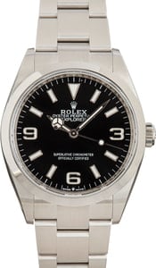 Rolex Explorer 124270 Black Arabic Dial