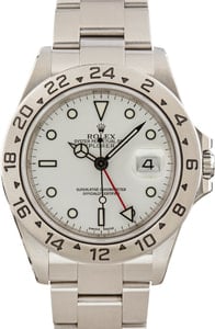 Rolex Explorer II 16570 White Dial Watch