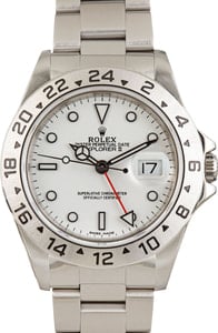 Rolex Explorer II 16570 White Dial Watch