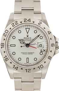 Rolex Explorer II 16570 White Polar Dial