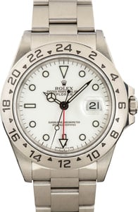 Rolex Explorer II 16570 White Dial Watch