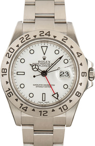 Mens Rolex Explorer II Ref 16570 White Polar Dial