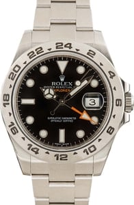 Rolex Explorer II Black Dial 216570 Stainless Steel