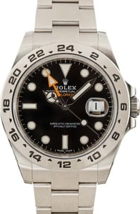 Pre-Owned Rolex Explorer II 216570 Black Dial