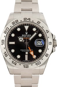 Rolex Explorer II Ref 216570 Black Chromalight Dial