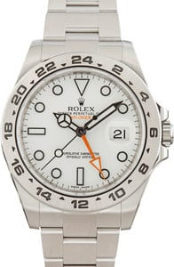 Rolex Explorer II Ref 216570 White Dial