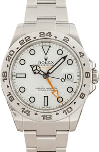 Rolex Explorer II 216570 White Polar Dial