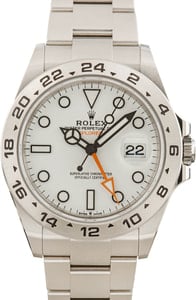 Rolex Explorer II ref 226570 White Chromalight Dial