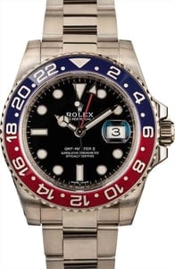 Rolex GMT- Master II Ref 116719 White Gold Oyster Pepsi