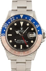 Vintage Rolex GMT 1675 Pepsi Bezel