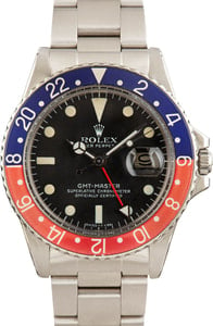 Vintage Rolex GMT-Master 1675 Oyster Steel