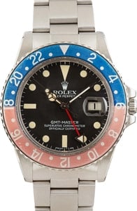 Vintage 1982 Rolex Pepsi GMT-Master 16750