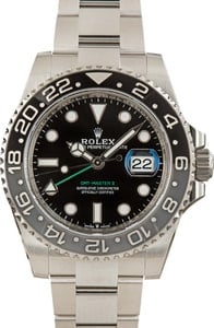 Pre-owned Rolex GMT-Master II ref 126710GRNR Stainless Steel