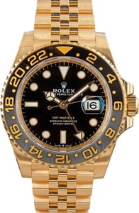 Rolex GMT-Master II Ref 126718 18k Yellow Gold Jubilee