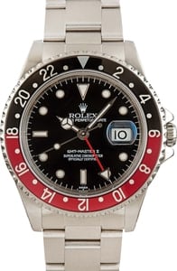 Used Stainless Steel Rolex GMT-Master II Ref 16710 Coke