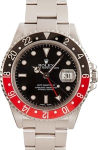 Pre-Owned Rolex GMT-Master II Ref 16710 Red & Black Coke