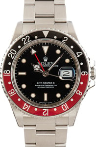 Rolex GMT-Master II Ref 16760 Red & Black Fat Lady Coke