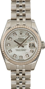 Used Rolex Datejust 179174 MOP Diamond Dial