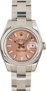 Pre-Owned Rolex Datejust 179160 Pink Luminous Index Dial