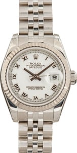 Ladies Rolex Datejust 179174 White Roman Dial