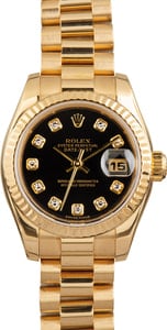 Rolex Datejust 179178 Black Diamond Dial