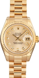 Ladies Rolex Datejust 179178 Diamond Dial