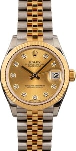 Ladies Rolex Datejust 278273 Stainless Steel & 18k Yellow Gold